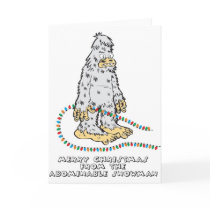 merry christmas from the abominable snowman cards