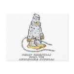 merry christmas from the abominable snowman postcard