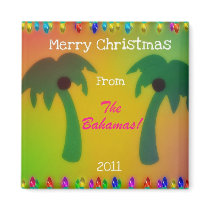 Merry Christmas from The Bahamas! Magnets