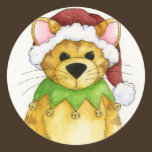 Merry Christmas From The Cat Sticker