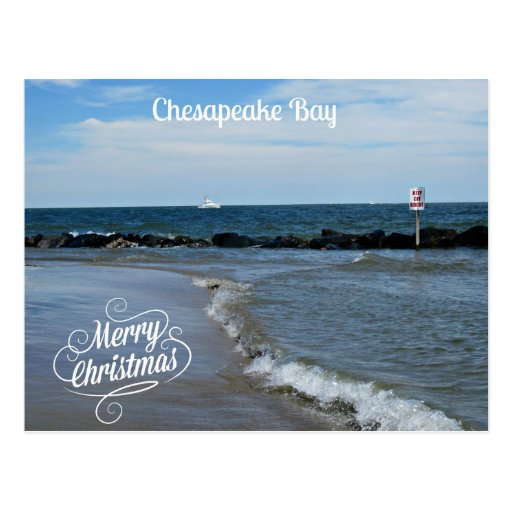 Merry Christmas from the Chesapeake Bay Postcard Zazzle