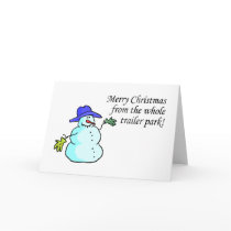 Merry Christmas From The Whole Trailer Park 2 cards