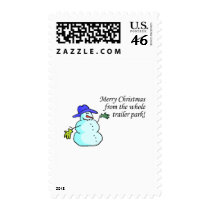 Merry Christmas From The Whole Trailer Park 2 postage by CelebrationZazzle Merry Christmas From The Whole Trailer Park 2 postage