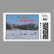 Merry Christmas From Western Kansas 3 postage by wksimages Merry Christmas From Western Kansas 3 postage