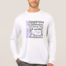 Merry Christmas General Cancer Ribbon Collage Shirts
