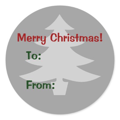 christmas present labels