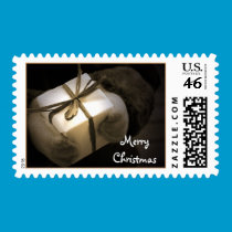 Merry Christmas - Gift - Postage Stamp stamps