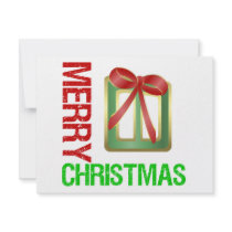 Merry Christmas Gift Ribbon invitations by giftsforawareness Merry Christmas Gift Ribbon invitations