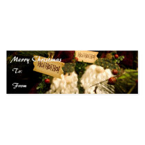 Merry Christmas Gift Tag business cards