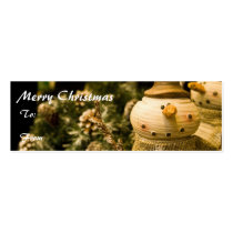Merry Christmas Gift Tag business cards