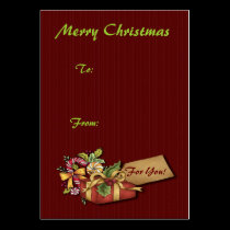 Merry Christmas Gift Tags business cards by Guiltypleasures Merry Christmas Gift Tags business cards