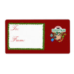 Merry Christmas Gift Tags Personalized Shipping Labels