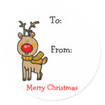 Merry Christmas gift tags stickers