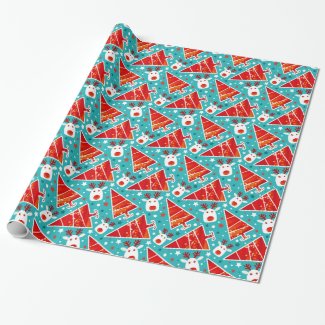 merry christmas gift wrapping paper