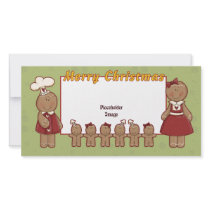 Merry Christmas - Gingerbread Girl and Boy photo cards by Christmas_Store Merry Christmas - Gingerbread Girl and Boy photo cards