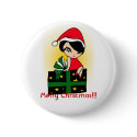 Merry Christmas!!! GirlM Button (BU212)