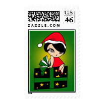 Merry Christmas!! GirlM stamp (P211)