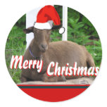 MERRY CHRISTMAS GOAT GREETINGS stickers