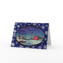 Merry Christmas Godparents Greeting Card