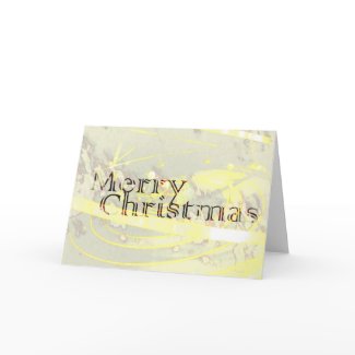Merry Christmas gold abstract card