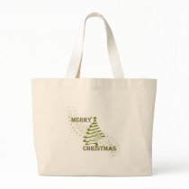 Merry Christmas Gold Tree bags by NotionsbyNique Merry Christmas Gold Tree bags