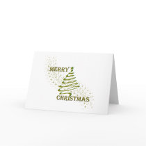 Merry Christmas Gold Tree cards