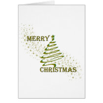 Merry Christmas Gold Tree cards