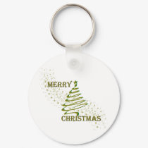 Merry Christmas Gold Tree keychains by NotionsbyNique Merry Christmas Gold Tree keychains