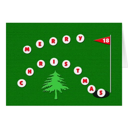 merry christmas golf christmas card zazzle merry christmas golf christmas card zazzle