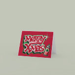 Merry Christmas graffiti card