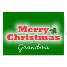 Merry Christmas Grandma Card
