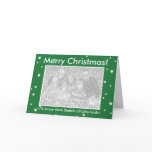 MERRY CHRISTMAS! Green Customizable My Dog Votes Card