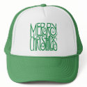 Merry Christmas Green Hat by floatinglemons Merry Christmas Green Hat