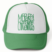 Merry Christmas Green Hat by floatinglemons Merry Christmas Green Hat
