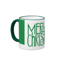 Merry Christmas Green Mug