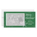 Merry Christmas! Green Photo Card