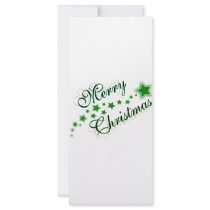 MERRY CHRISTMAS GREEN rack cards by JUST4HOLIDAYZ MERRY CHRISTMAS GREEN rack cards