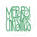 Merry Christmas Green Sticker by floatinglemons Merry Christmas Green Sticker