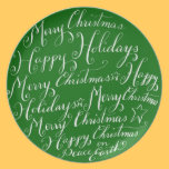 Merry Christmas Greetings Plate plates