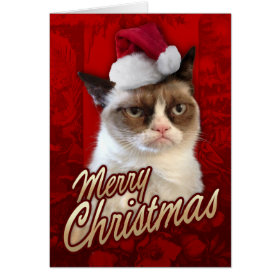Merry Christmas Grumpy Cat Greeting Card