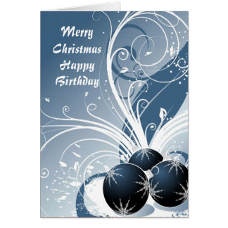 Christmas Birthday Cards, Christmas Birthday Card Templates, Postage