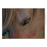Merry Christmas Happy Holidays Christmas horse Cards