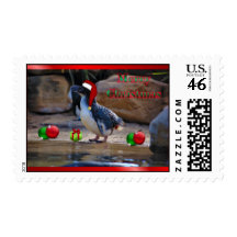 Merry Christmas Happy Holidays wishes Xmas Postage