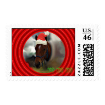 Merry Christmas Happy Holidays wishes Xmas Stamps