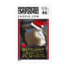 Merry Christmas Happy Holidays wishes Xmas Stamps