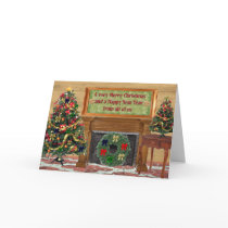 Merry Christmas, Happy New Year cards