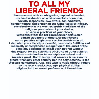 Merry Christmas & Happy New Year Liberals T-Shirt shirt