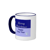 Merry Christmas Happy New Year mugs