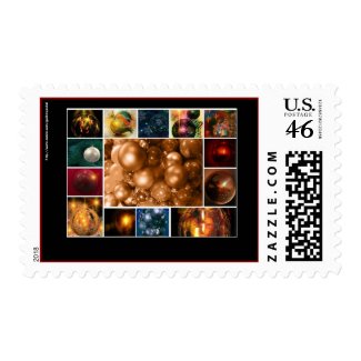 Merry Christmas Happy New Year Season's Greetings Stamps