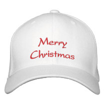 Merry Christmas Hat embroidered hats by PhotoPatch Merry Christmas Hat embroidered hats